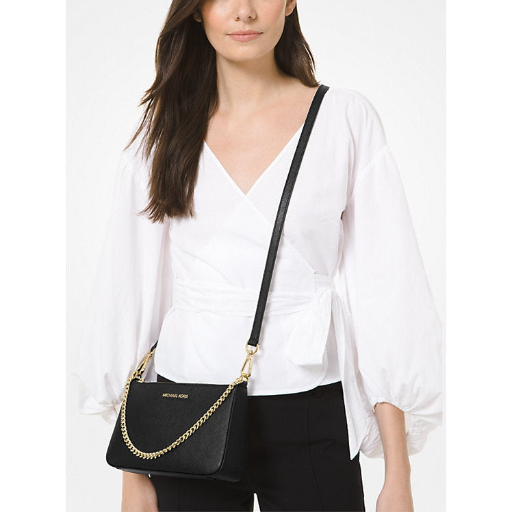 Michael Kors Jet Set Medium Saffiano Leather Crossbody Bag