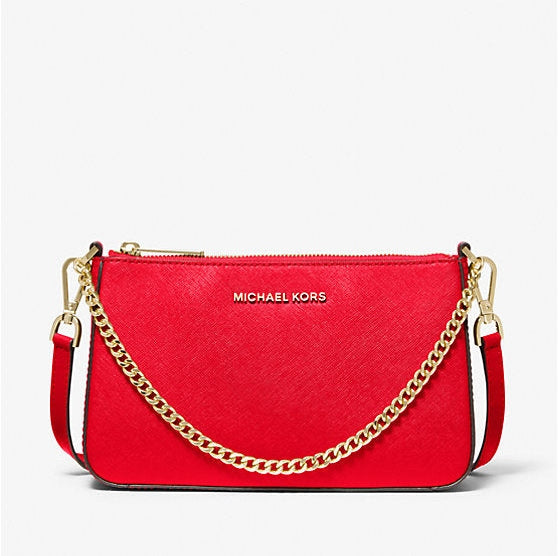 Michael Kors Jet Set Medium Saffiano Leather Crossbody Bag