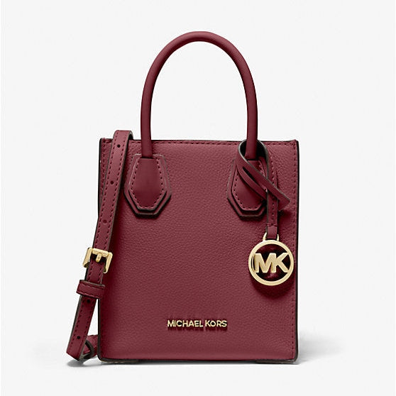 Michael Kors Mercer Extra-Small Pebbled Leather Crossbody Bag