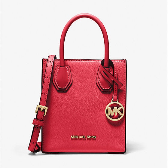 Michael Kors Mercer Extra-Small Pebbled Leather Crossbody Bag