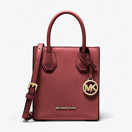 Michael Kors Mercer Extra-Small Pebbled Leather Crossbody Bag