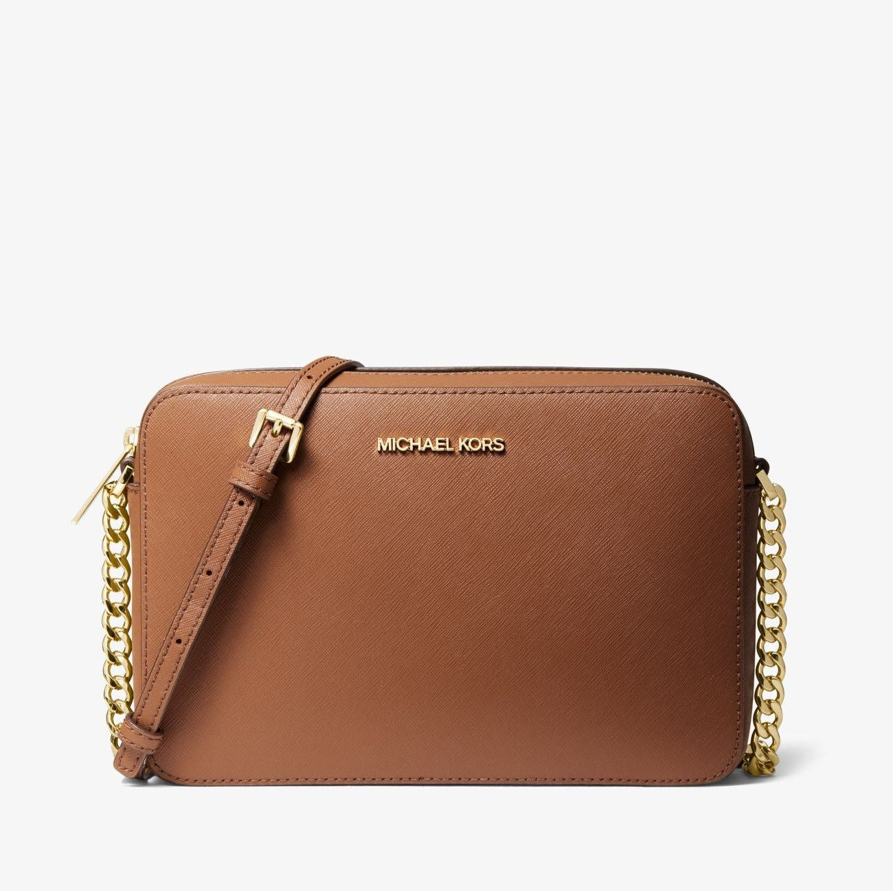 Michael Kors Jet Set Large Saffiano Leather Crossbody Bag