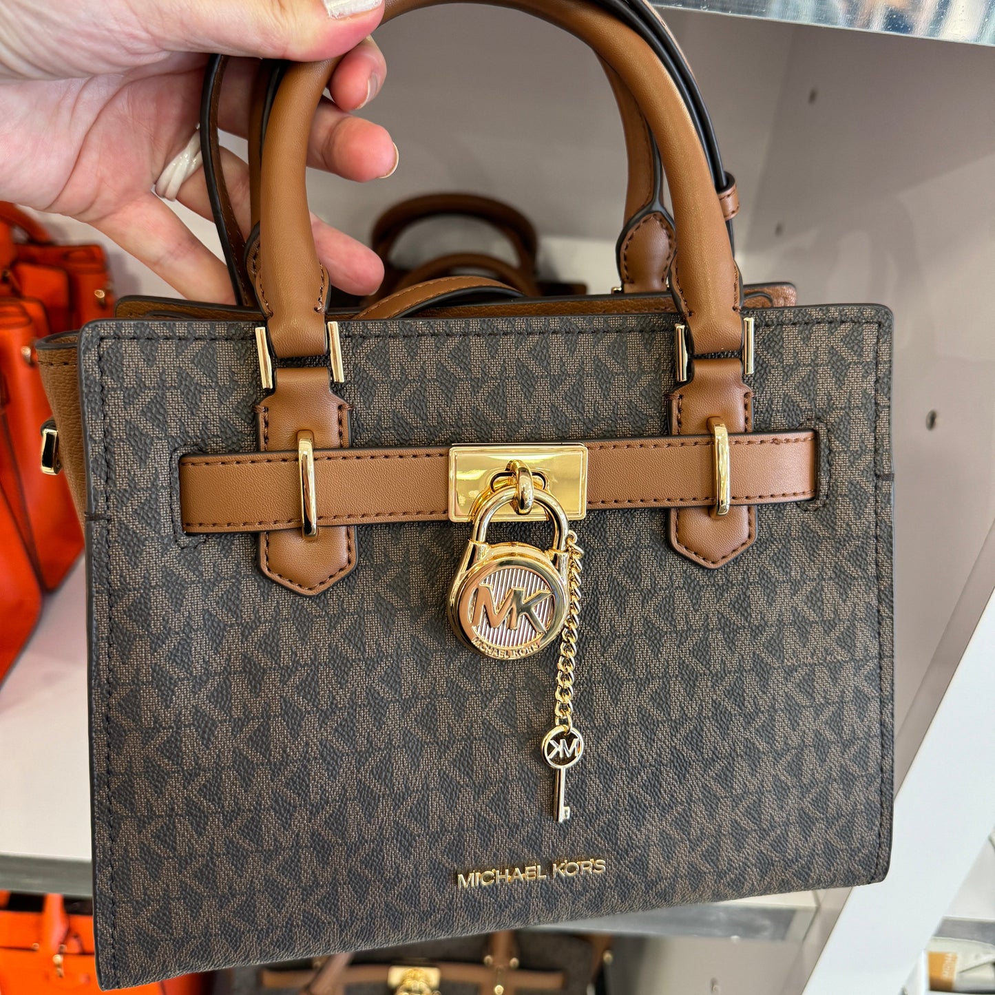 Michael Kors Hamilton Small Leather Satchel