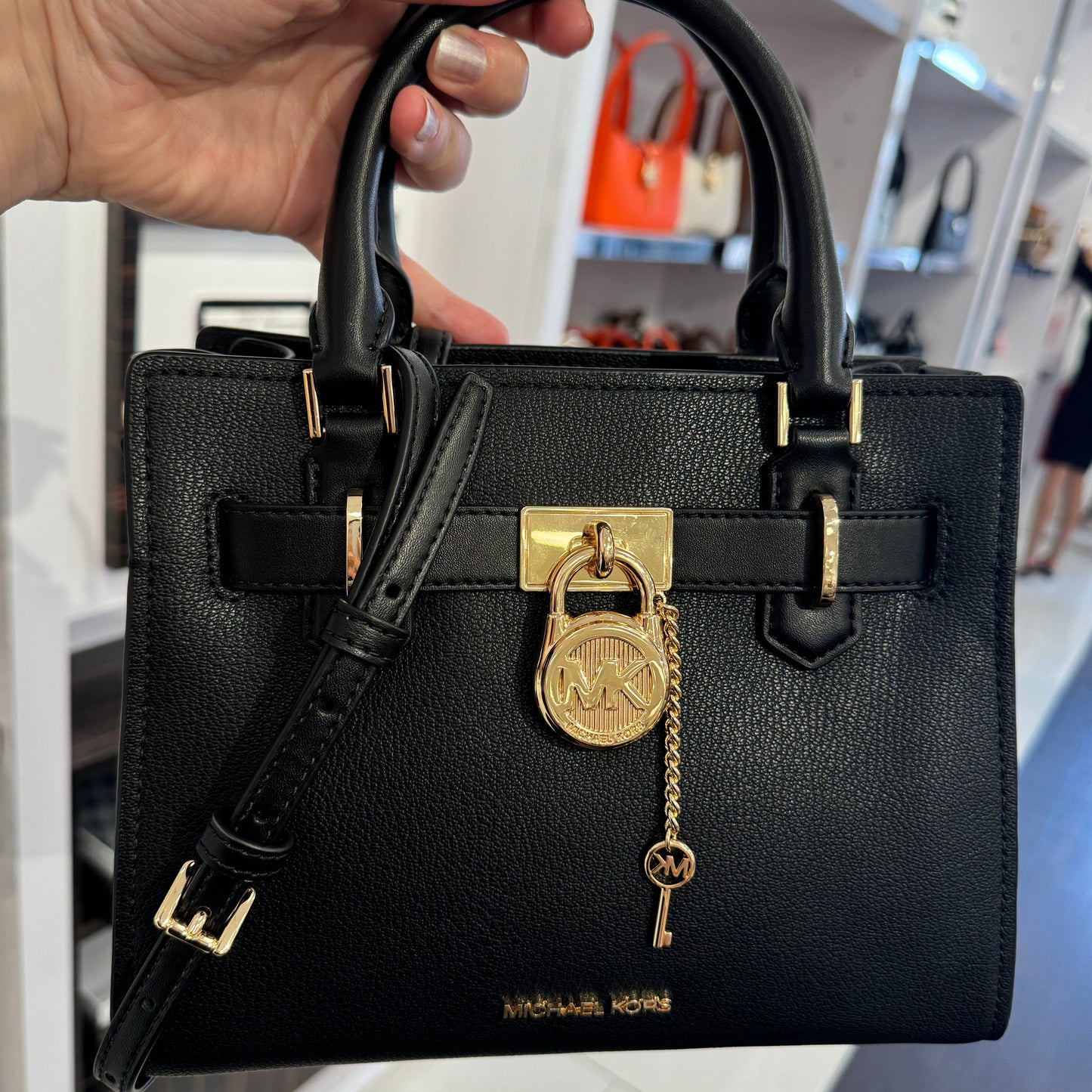 Michael Kors Hamilton Small Leather Satchel