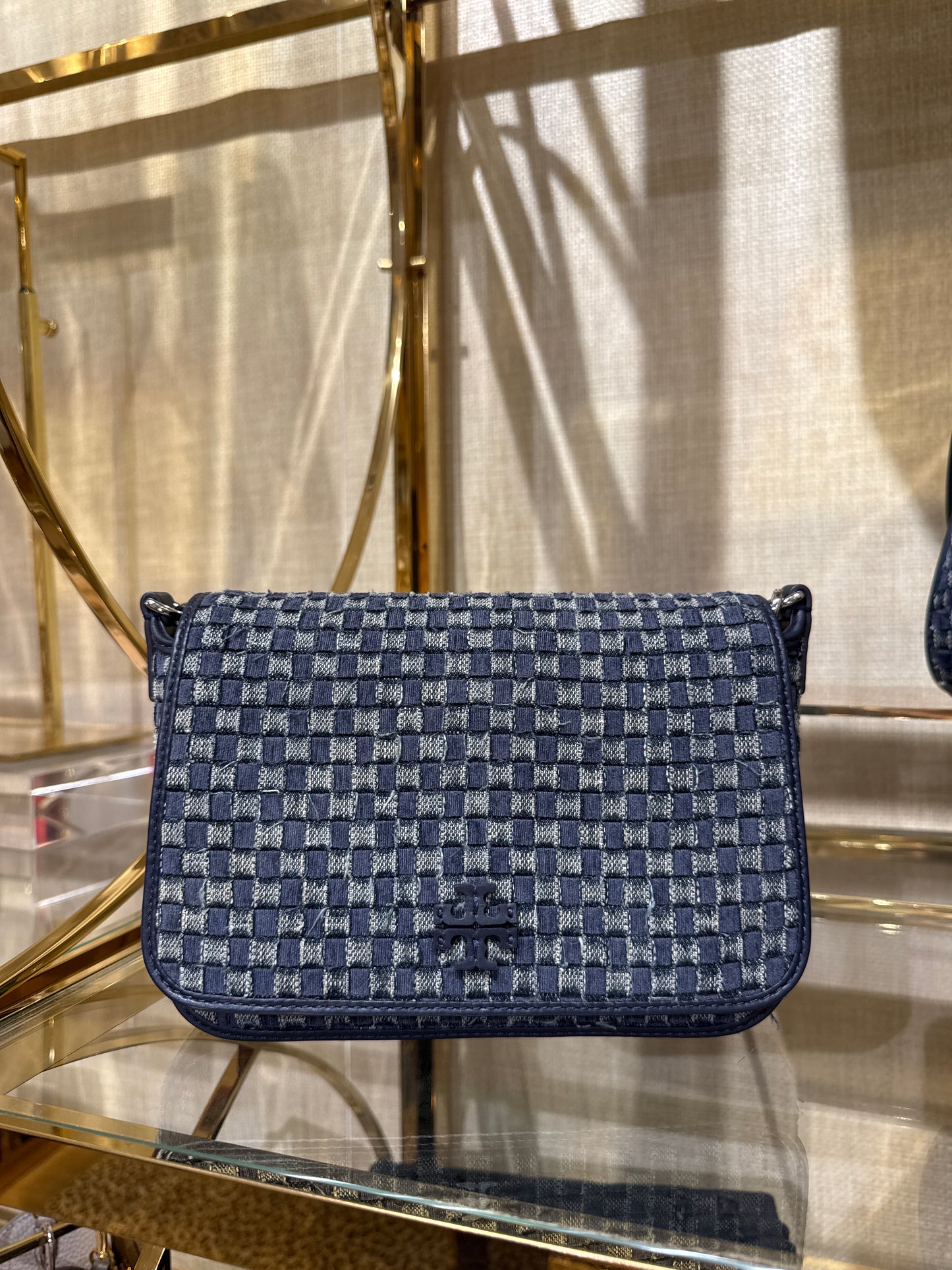 Tory Burch Thea Flap Shoulder Bag / Denim