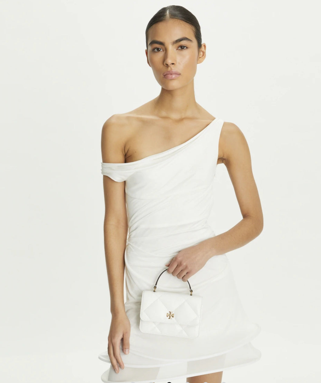 Tory Burch Mini Kira Diamond Quilt Top-Handle Crossbody