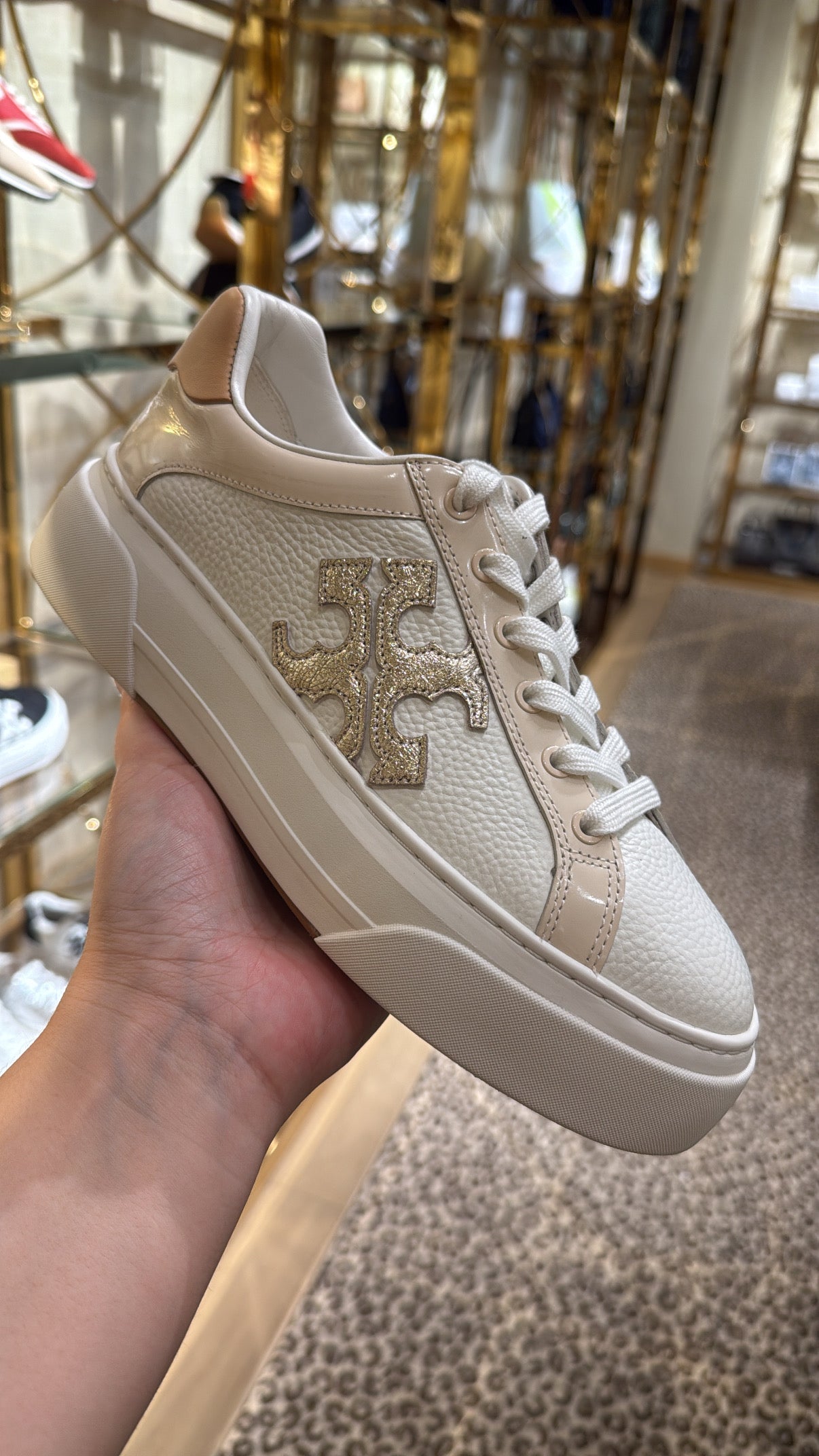 Tory Burch Colorblock Platform Sneakers