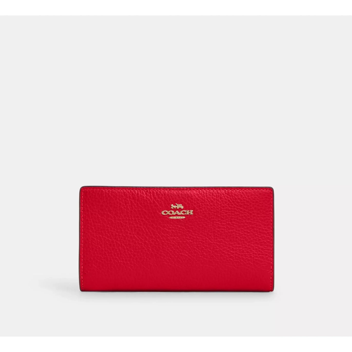 Coach Slim Zip Wallet In Signature Canvas