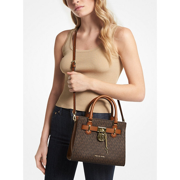 Michael Kors Hamilton Small Leather Satchel