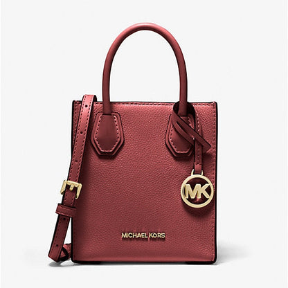 Michael Kors Mercer Extra-Small Pebbled Leather Crossbody Bag