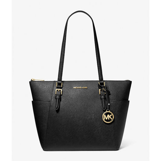 Michael Kors Charlotte Charlotte Large Saffiano Leather Top-Zip Tote Bag