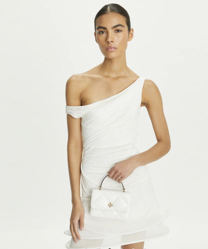 Tory Burch Mini Kira Diamond Quilt Top-Handle Crossbody