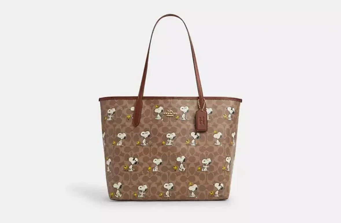 Coach City Tote Bag In Signature Canvas