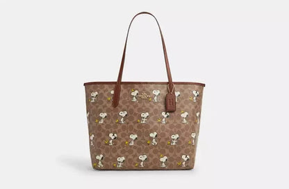 Coach City Tote Bag In Signature Canvas