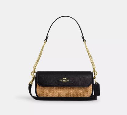 Coach Hailey Flap Bag In Signature Canvas