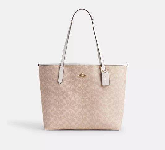 Coach City Tote Bag In Signature Canvas
