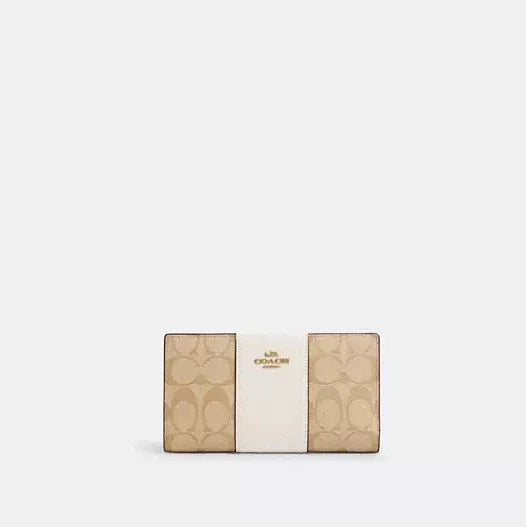 Coach Slim Zip Wallet In Signature Canvas