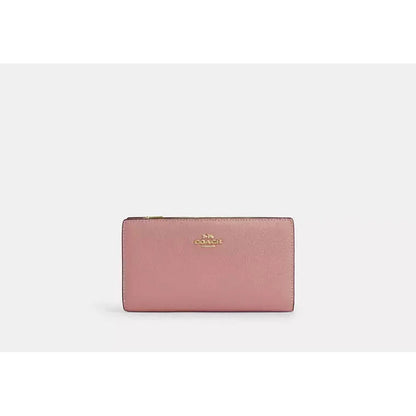 Coach Slim Zip Wallet In Signature Canvas