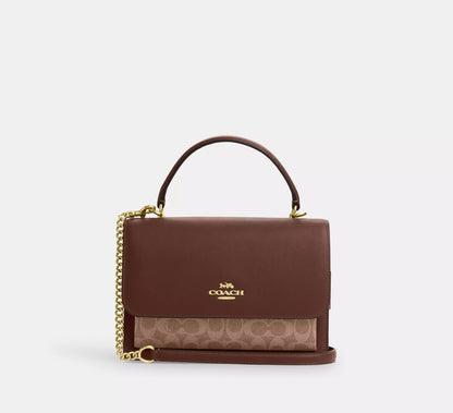 Coach Klare Top Handle Bag In Signature Canvas